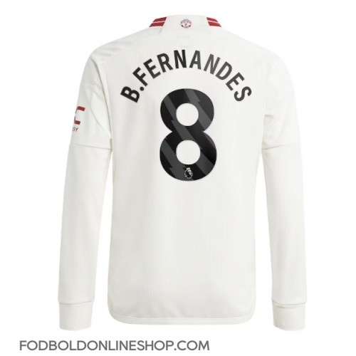 Manchester United Bruno Fernandes #8 Tredjetrøje 2023-24 Langærmet